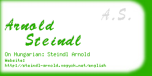 arnold steindl business card